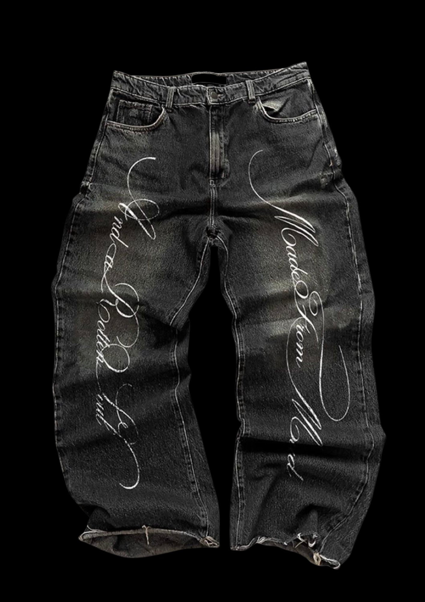 'QUOTE' FLARED JEANS ♰