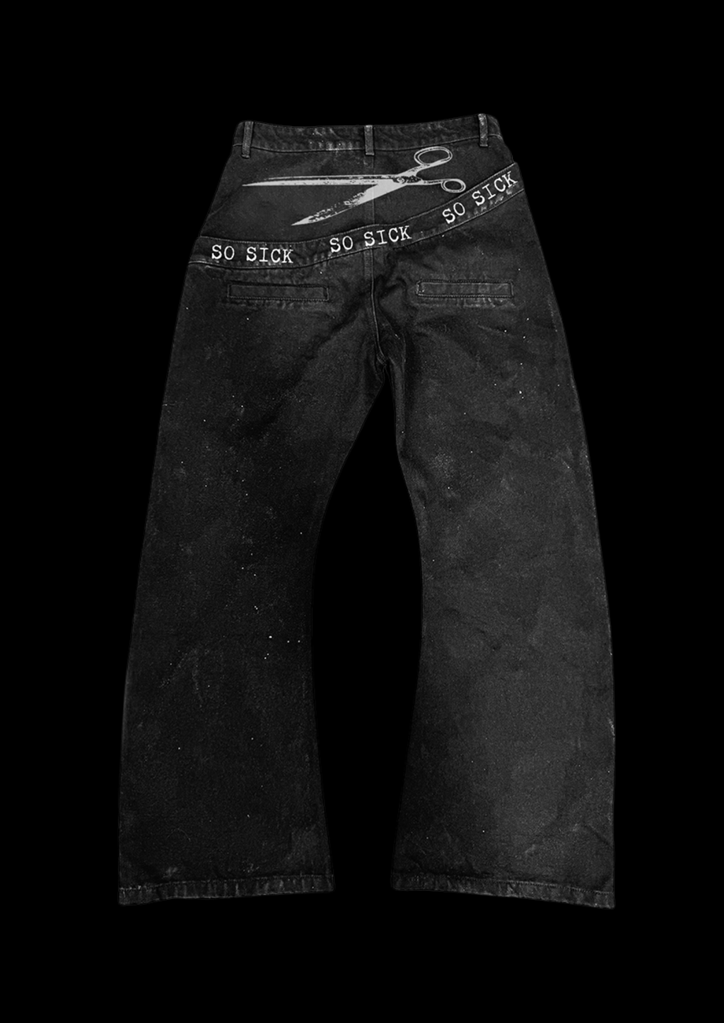 'SCIZZXRZ' FLARED JEANS ♰
