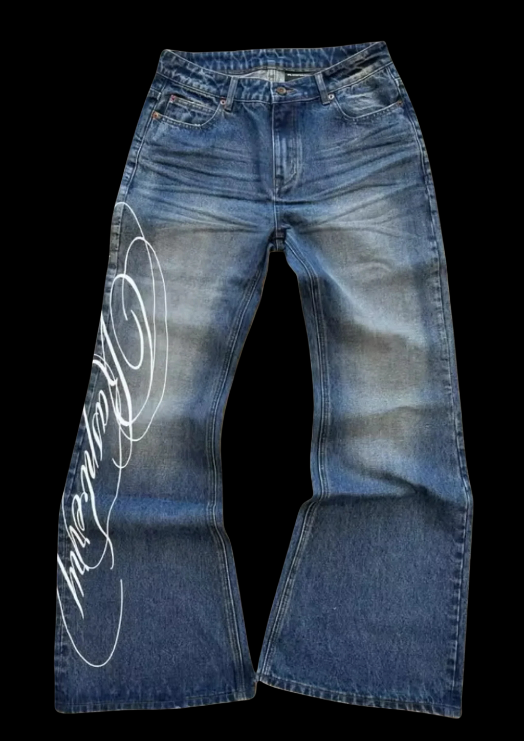 'LUVPOEM' FLARED JEANS ♱