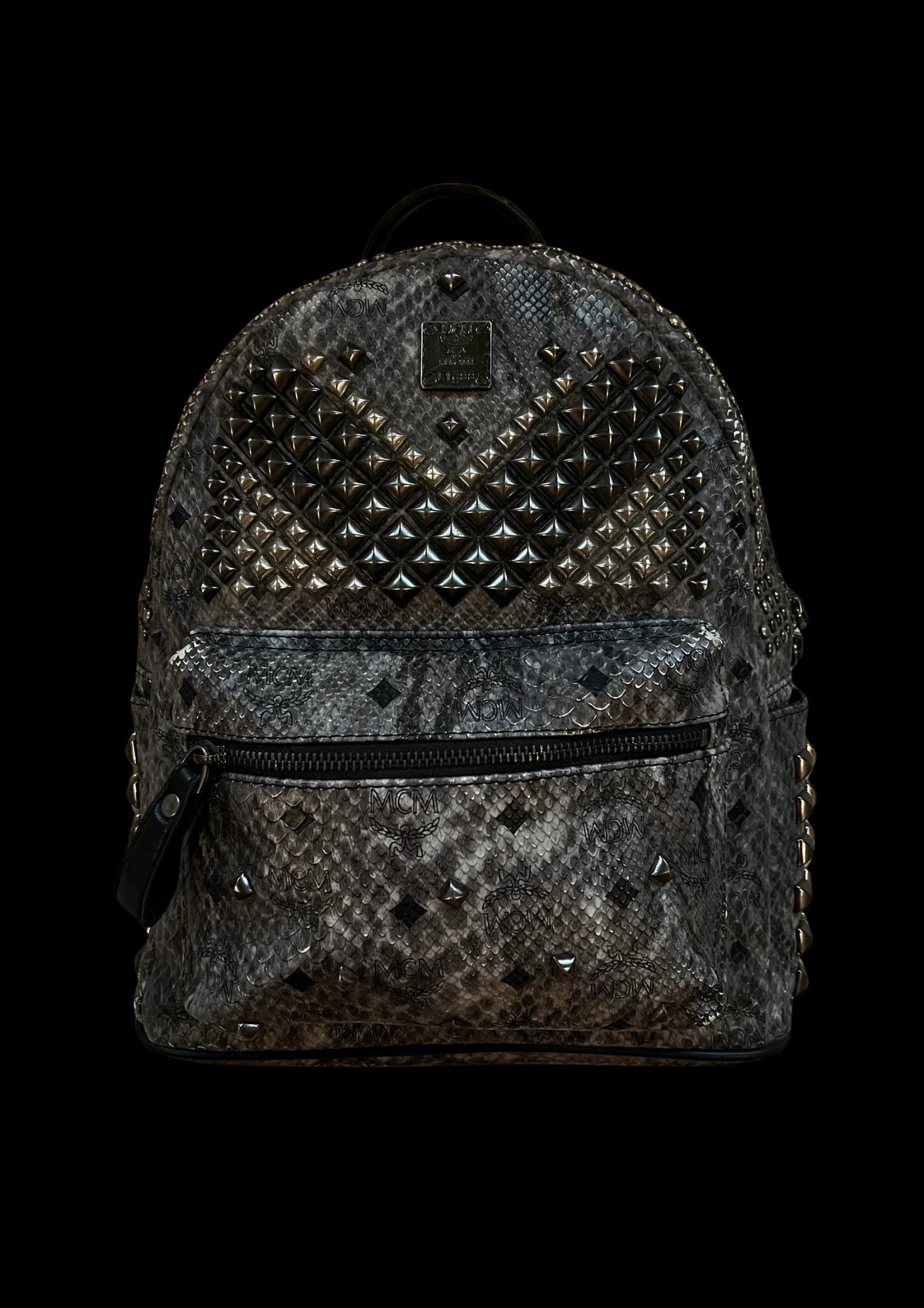 'MCM SNAKESKIN' BACKPACK ♰